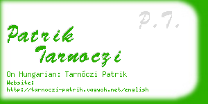 patrik tarnoczi business card